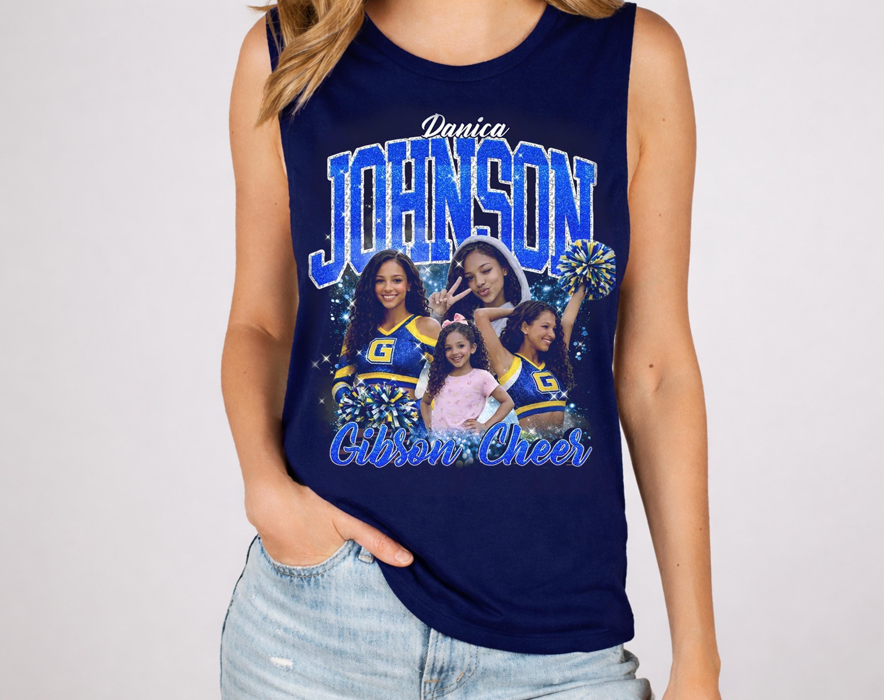 Custom Glitter Cheer Dance Muscle Tank, Bling Dance Tank Top ...