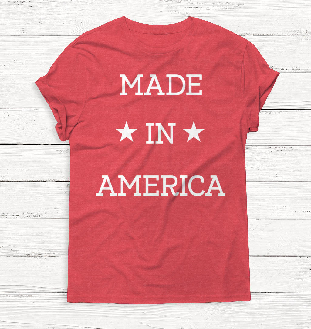 USA Shirt - Made in America Shirt - 4th of July Shirt - USA - America - Independence - Patriotic - Graphic Tee - Summer - American Flag