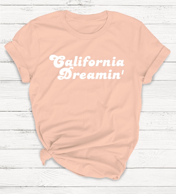 California Dreamin' Graphic Tee, Retro 70s Style - Etsy Norway
