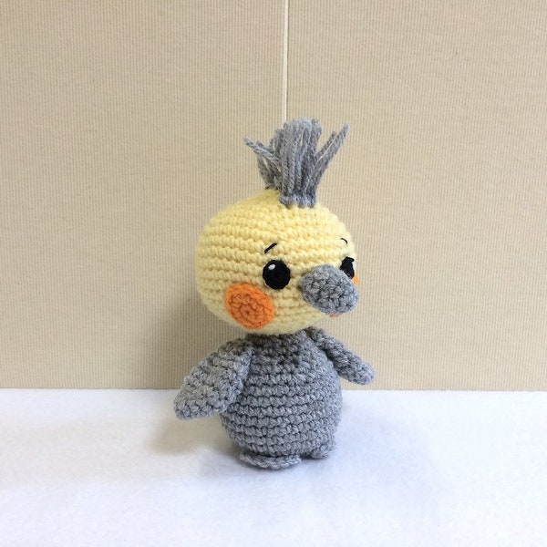 Amigurumi Crochet Cockatiel, Australian Native Birds, Australian Gift, Crochet baby Gym Toys, Baby Shower Gift, Nursery Decor, MADE To ORDER