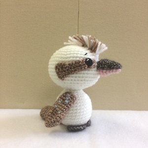 Amigurumi Crochet Laughing Kookaburra, Australian Birds, Australian Gift, Nursery Decor, New Baby Gift, Baby Shower Gift, MADE To ORDER Item