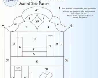 Digital Pattern Fantasy Reader | Stained Glass Pattern