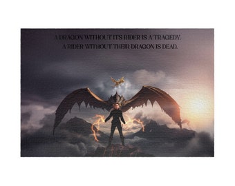 Fourth Wing & Iron Flame Violet Sorrengail Tairn Andarna Puzzle (110, 252, 520, 1014-piece) | Xaden Riorson