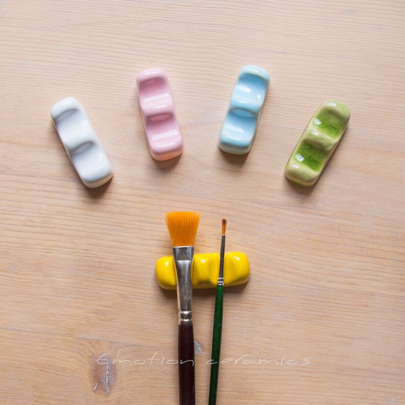 Colorize ceramic brush rest. Calligraphy pen Material. Paint Etsy