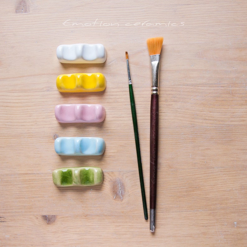 Colorize ceramic brush rest. Calligraphy pen Material. Paint Etsy