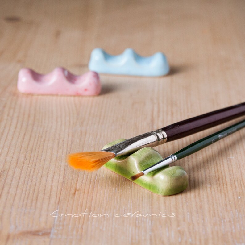 Colorize ceramic brush rest. Calligraphy pen Material. Paint Etsy