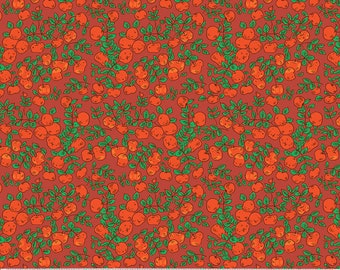 Heather Ross Forestburgh Apples Warm Red Fabric by the Half Yard
