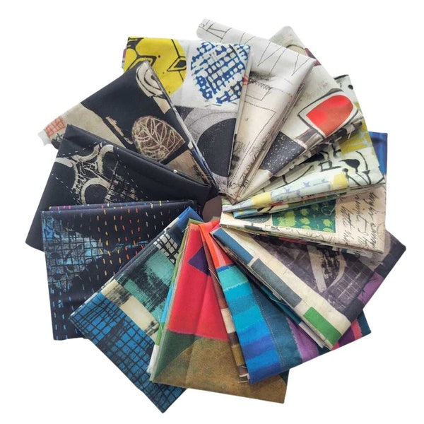 Marcia Derse Essentials Collection Half Yard Fabric Bundle 12 Prints Free Shipping