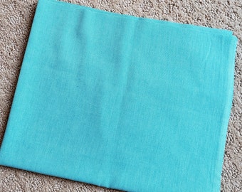 Alison Glass Aquamarine Blue Chambray Kaleidoscope Solid Woven Fabric by the Yard