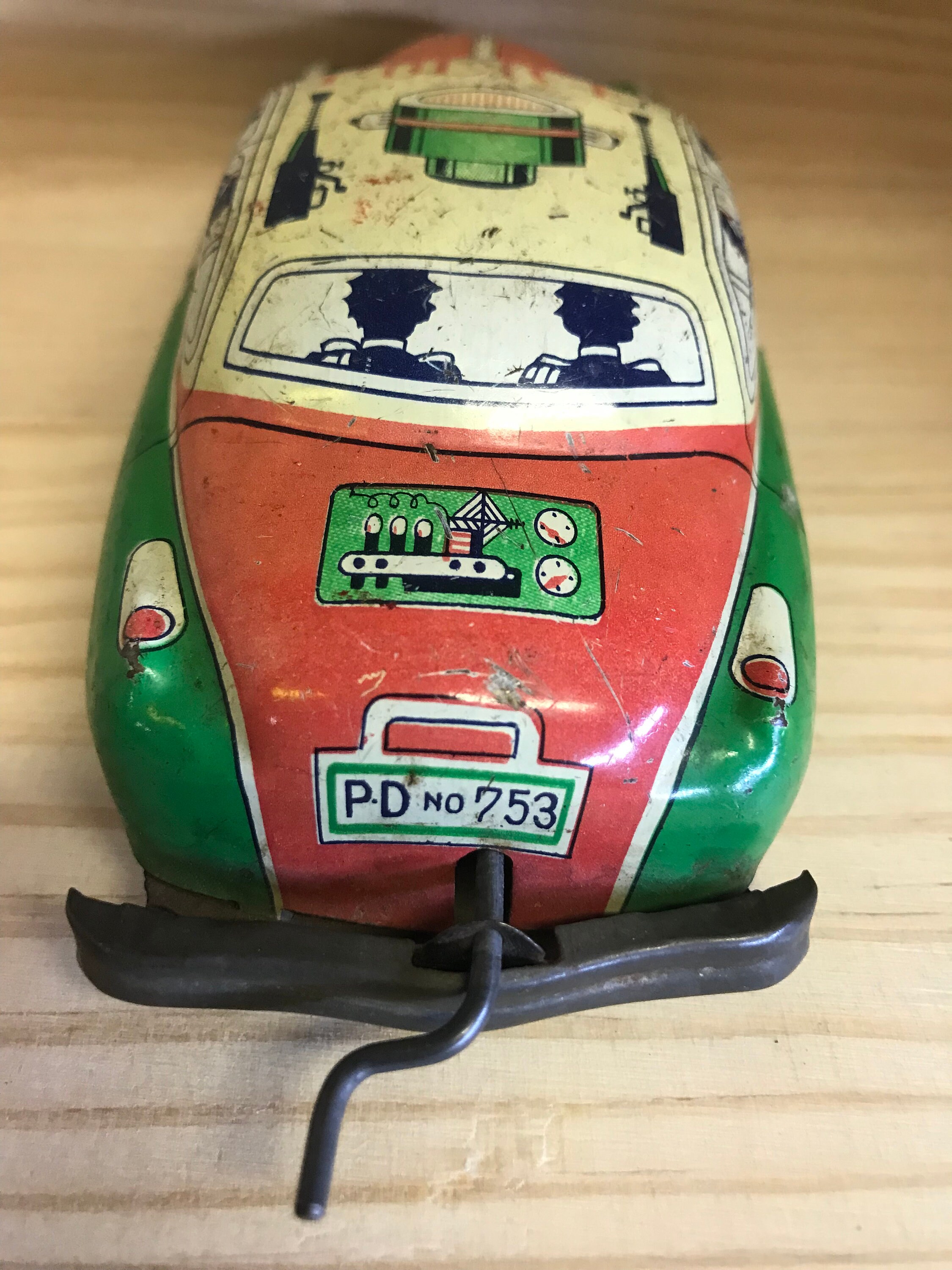 Rare Masterpiece Vintage Litho Police Motorcycle Trade Mark