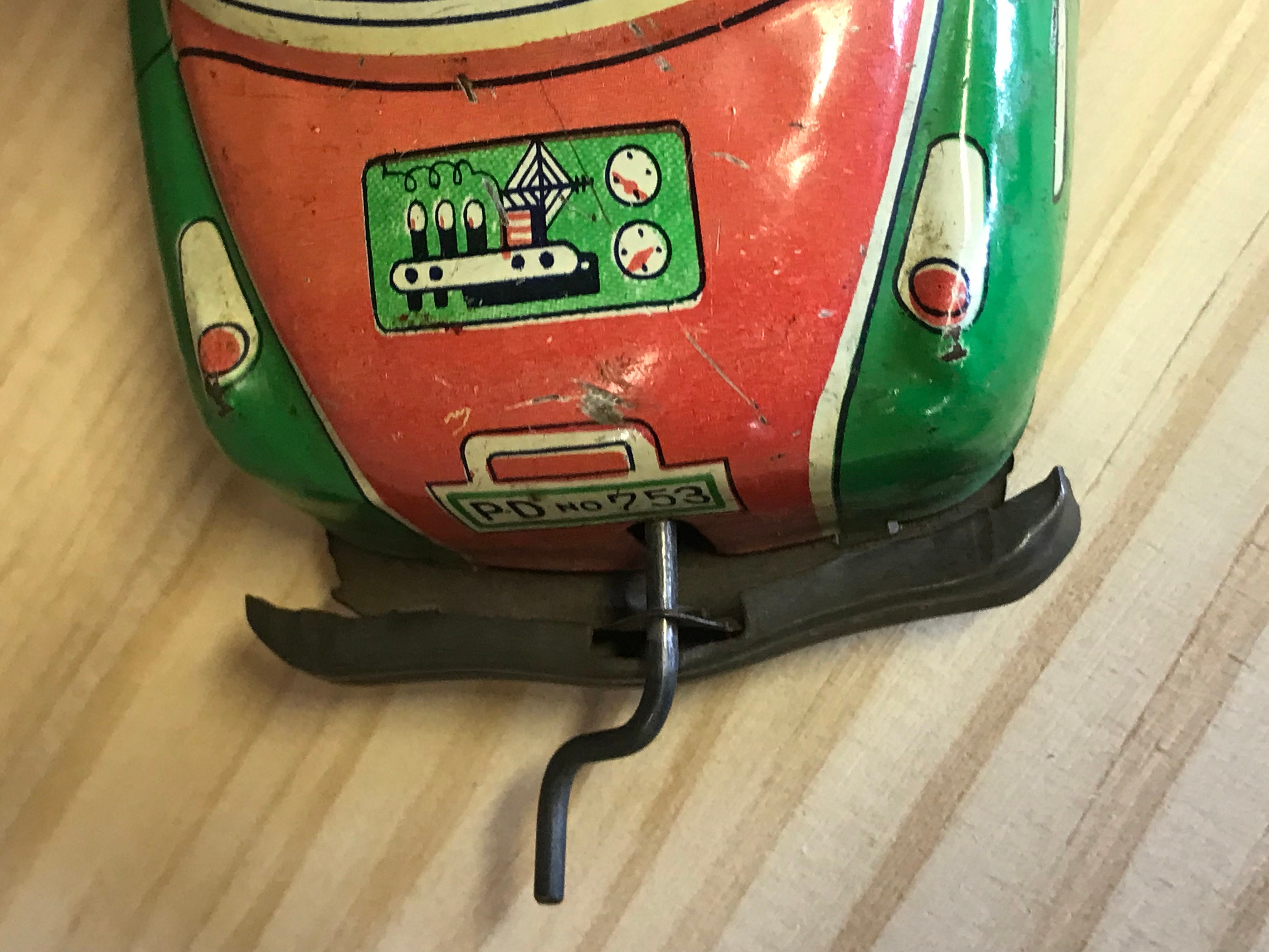 ヴィンテージ品　ヴィンテージ　Polistill 戦車 Vintage Tin Toy Police Car Patrol Friction Corvair Ichiko