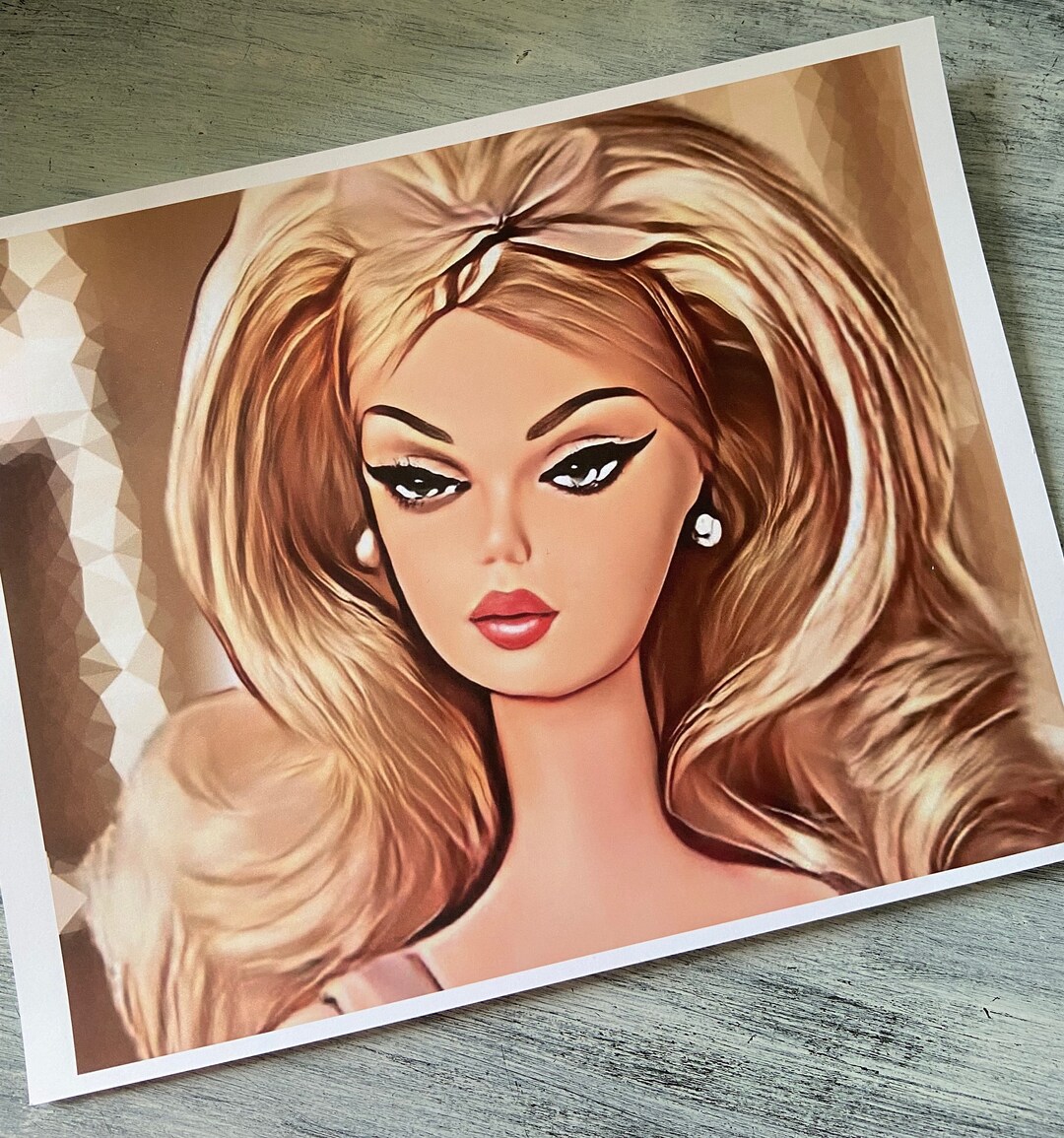 Retro Barbie Portrait Art Print 8x10 Silkstone Beauty 183A - Etsy