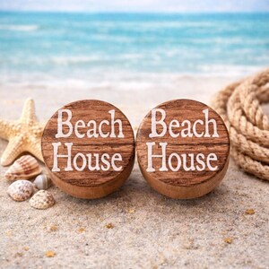 Beach House Cabinet Knobs – Coastal Drawer Pulls – Nautical Dresser Knobs – Beach Cottage Cabinet Hardware –