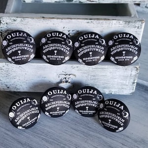 Ouija Board Cabinet Knobs Drawer Pulls - Set of 8 Handmade