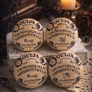 Ouija Board Cabinet Knobs – Gothic Drawer Pulls, Mystical Furniture Hardware