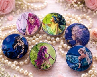 Fairy Cabinet Knobs, Fantasy Drawer Pulls, Whimsical Cottagecore Decor, Magical Furniture Hardware, Fairy Lover Gift
