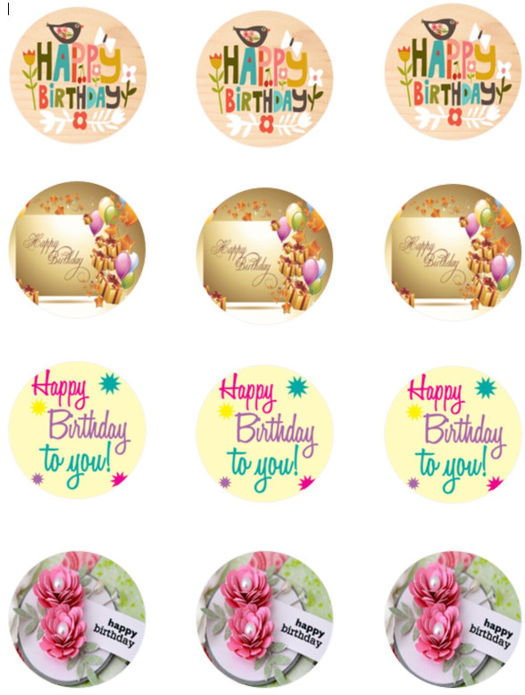 Happy Birthday Edible Images - Etsy