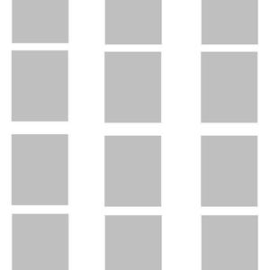 May include: A set of nine blank, gray, square cards. The cards are arranged in three rows of three.