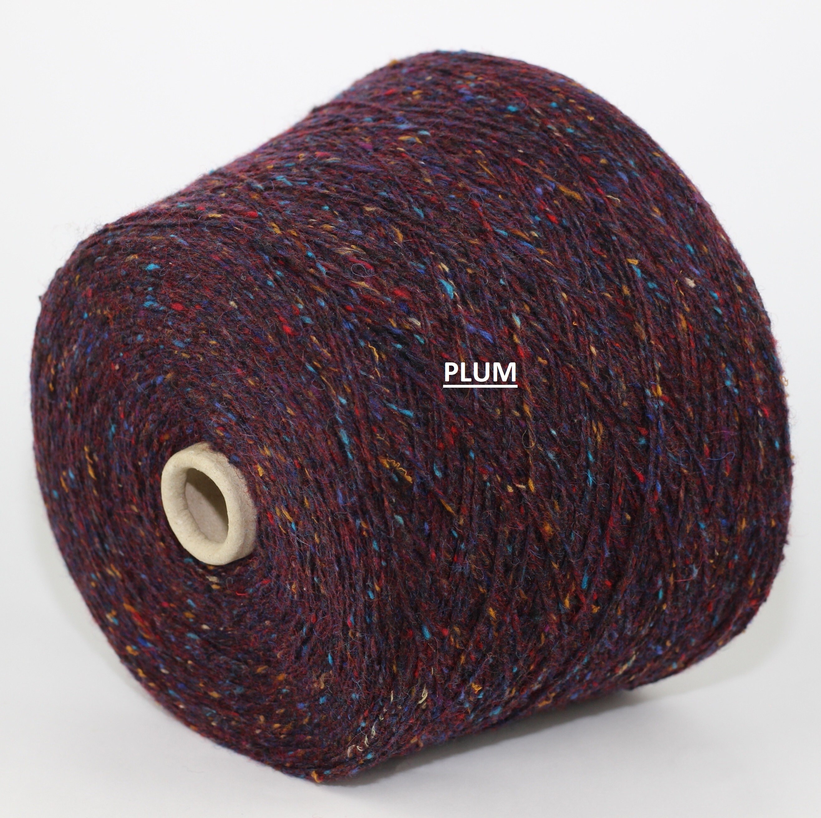 Merino angora silk blend tweed yarn on cone hand knitting Etsy