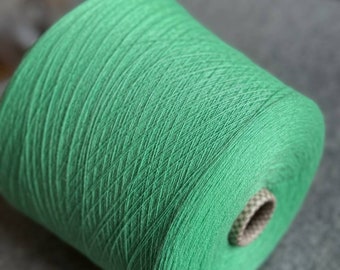 Mint cashmere yarn on cone, 2/36 cashmere yarn, machine knitting yarn, hand knitting yarn, per cone