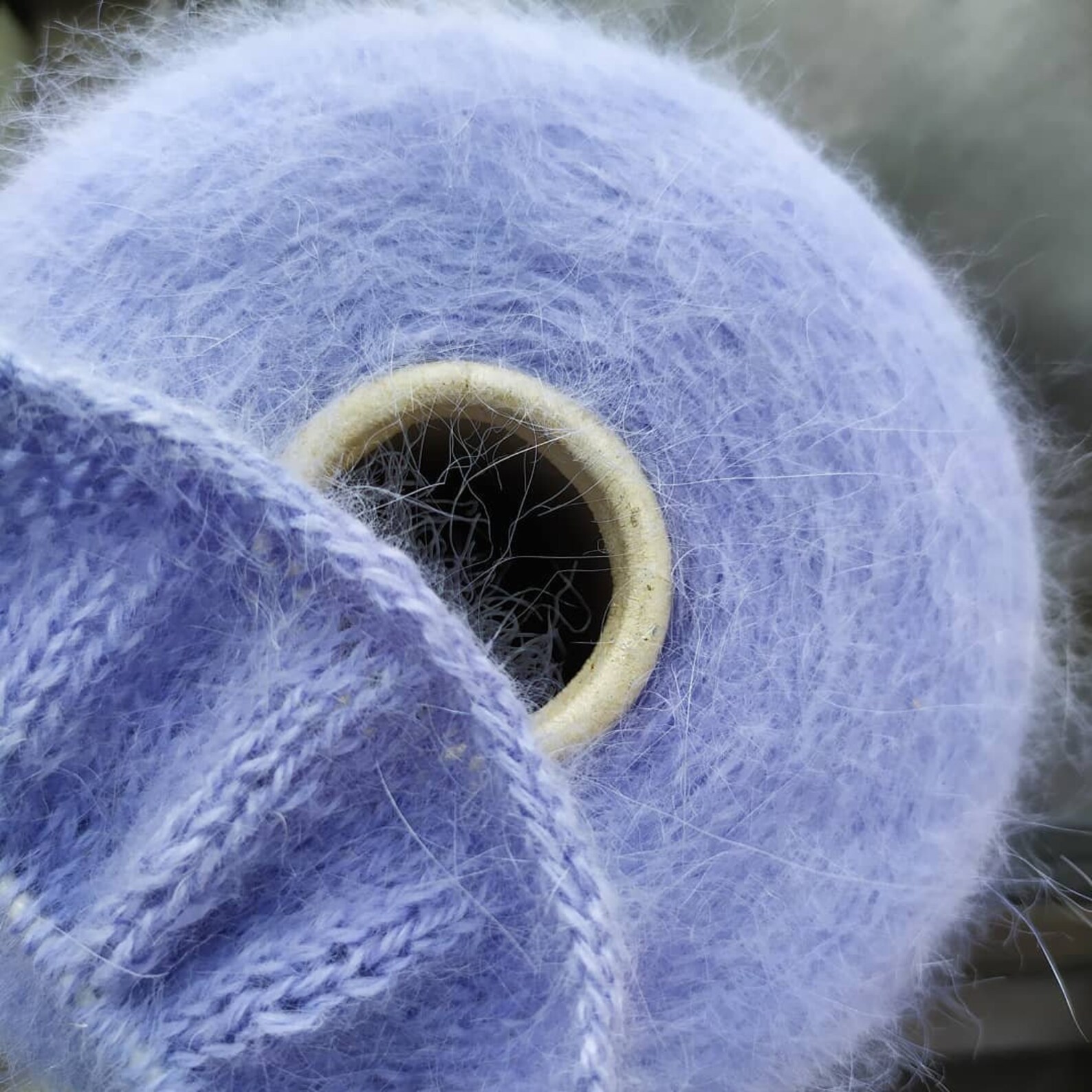 Angora yarn on cone 90 angora hand knitting yarn lavender Etsy