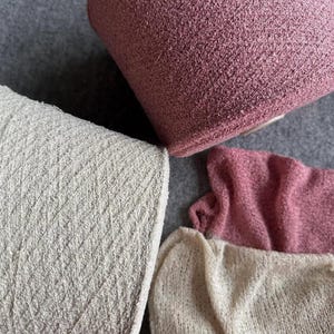 Bourette silk on cone, boucle silk knitting yarn, natural silk, per cone