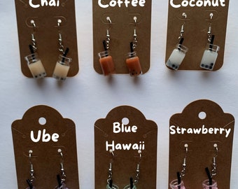 Boba Tea Milk Tea Bubble Tea Earrings
