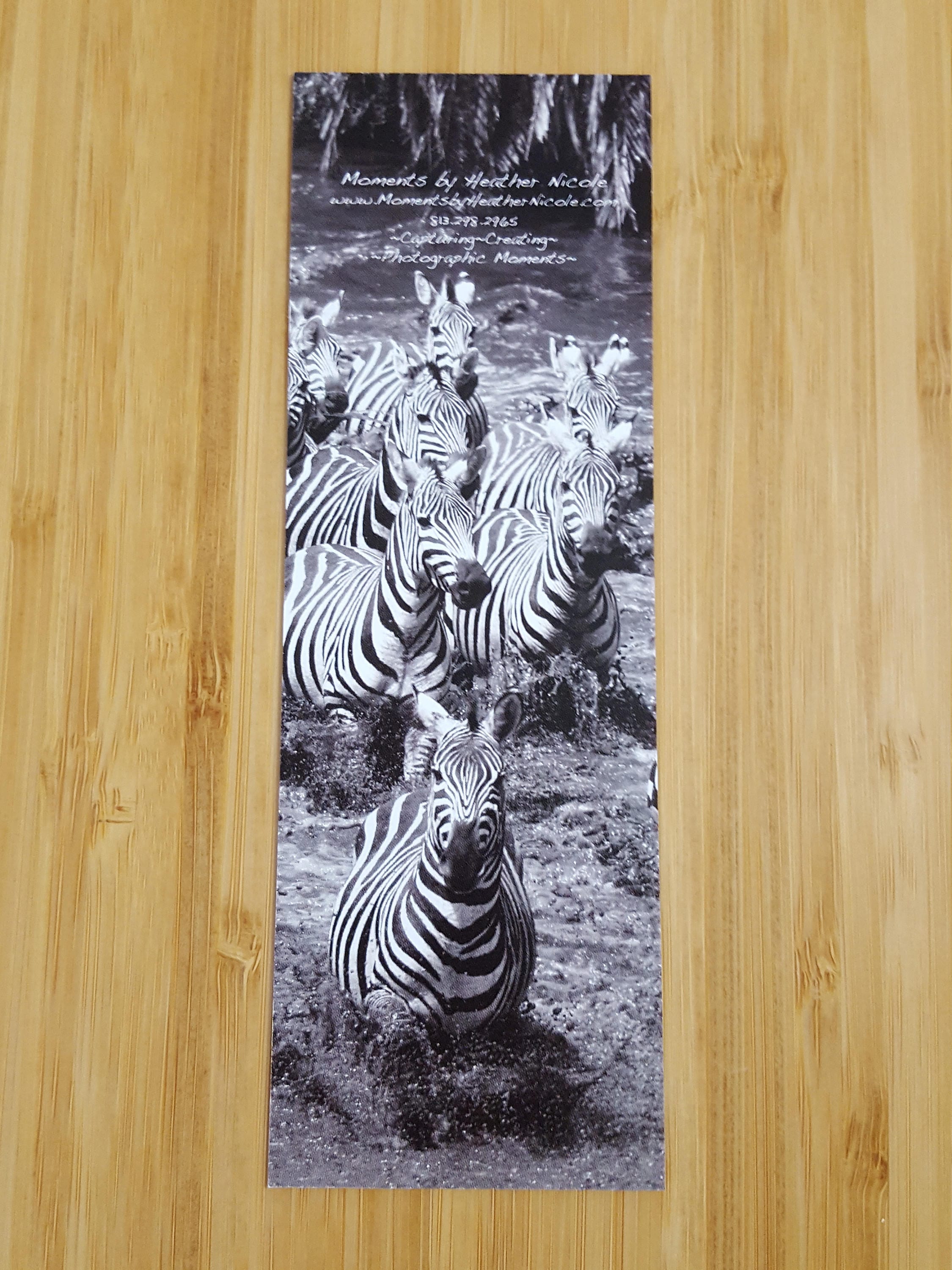 Zebra Bookmark - Etsy
