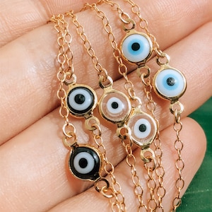 Braccialetto anti-malocchio, mini braccialetto anti-malocchio, braccialetto di protezione, braccialetto portafortuna, catena riempita d&#39;oro, gioielli anti-malocchio
