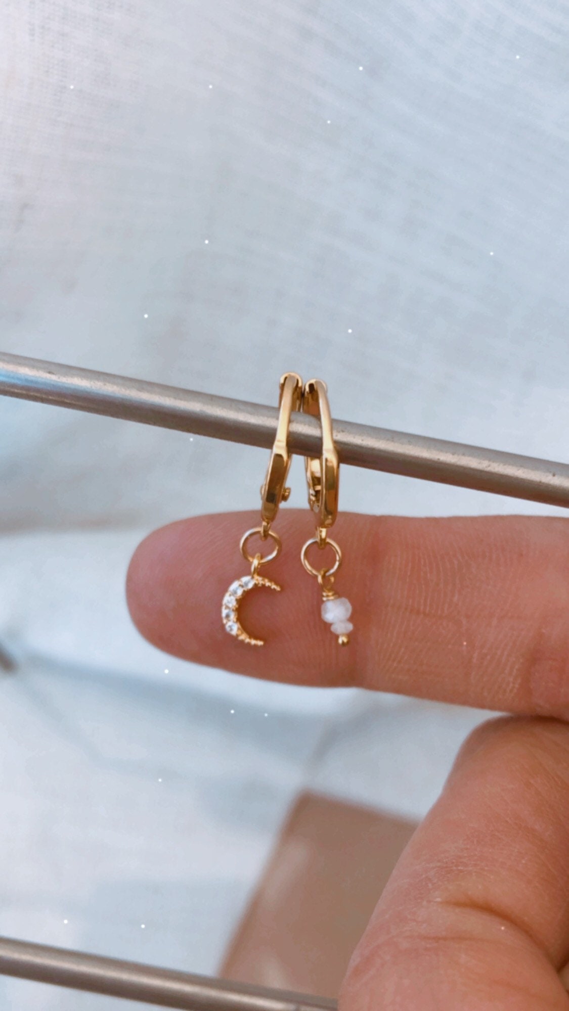 ★MIDNIGHT MOMENT.★ bumpy mini earring gold MIDNIGHT MOMENT
