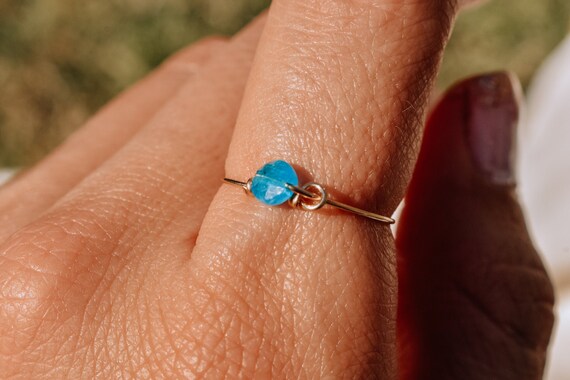 Azurite shop engagement ring