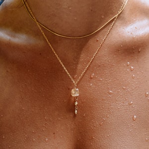 citrine necklace, gold filled citrine yellow necklace, November birthstone necklace