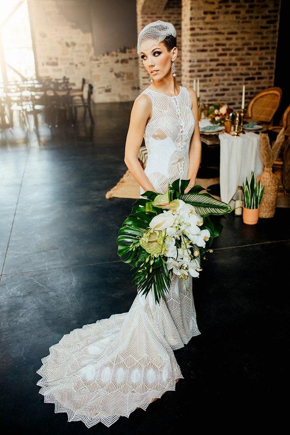 Robe de outlet mariée art déco