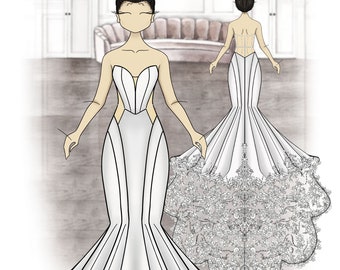 Design Your Own Wedding Dress - Custom Wedding Dresses - Custom Bridal Gowns  - Custom Made Wedding Dresses Online - Custom Gowns - Etsy