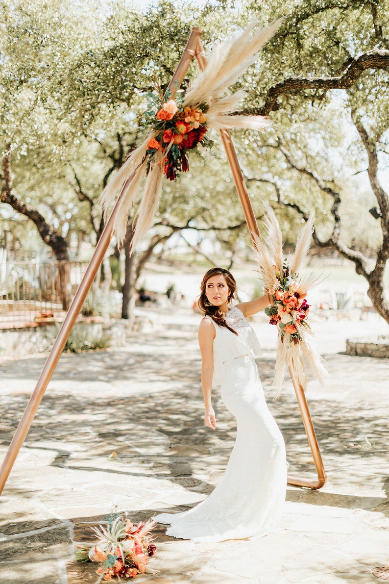 Hadley-Boho Chic 2 piece wedding dress, Beach wedding dress, boho lace wedding dress, top and skirt wedding dress, unique wedding dress, image 3