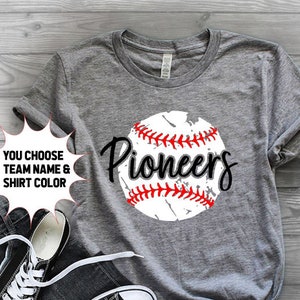 Baseball shirts | Baseball Team Shirt | Baseball Shirts for Women | Game Day Shirt | Vintage Tee | Baseball Grunge Tee | Team Spirit Shirt