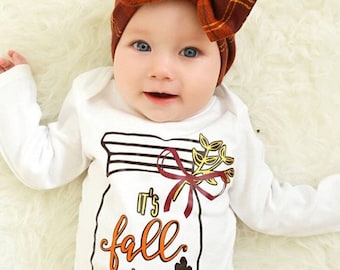 It's Fall Y'all | Baby Girl Fall Shirt | Girls Fall Shirt | Fall Infant Bodysuit | Happy Fall | Baby Girl Fall Outfit | Fall Leaves Shirt