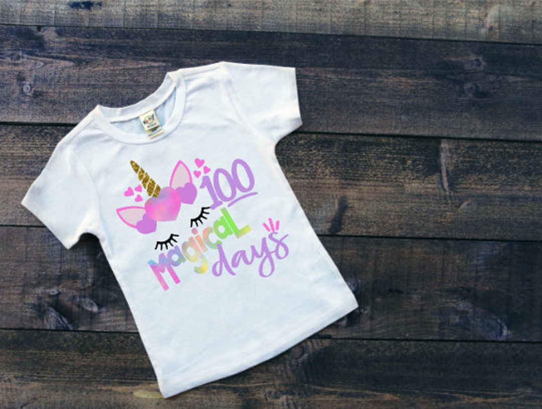 100th Day of School Shirt Hundredth Day of School Happy 100 Days of School 100 Magical Days