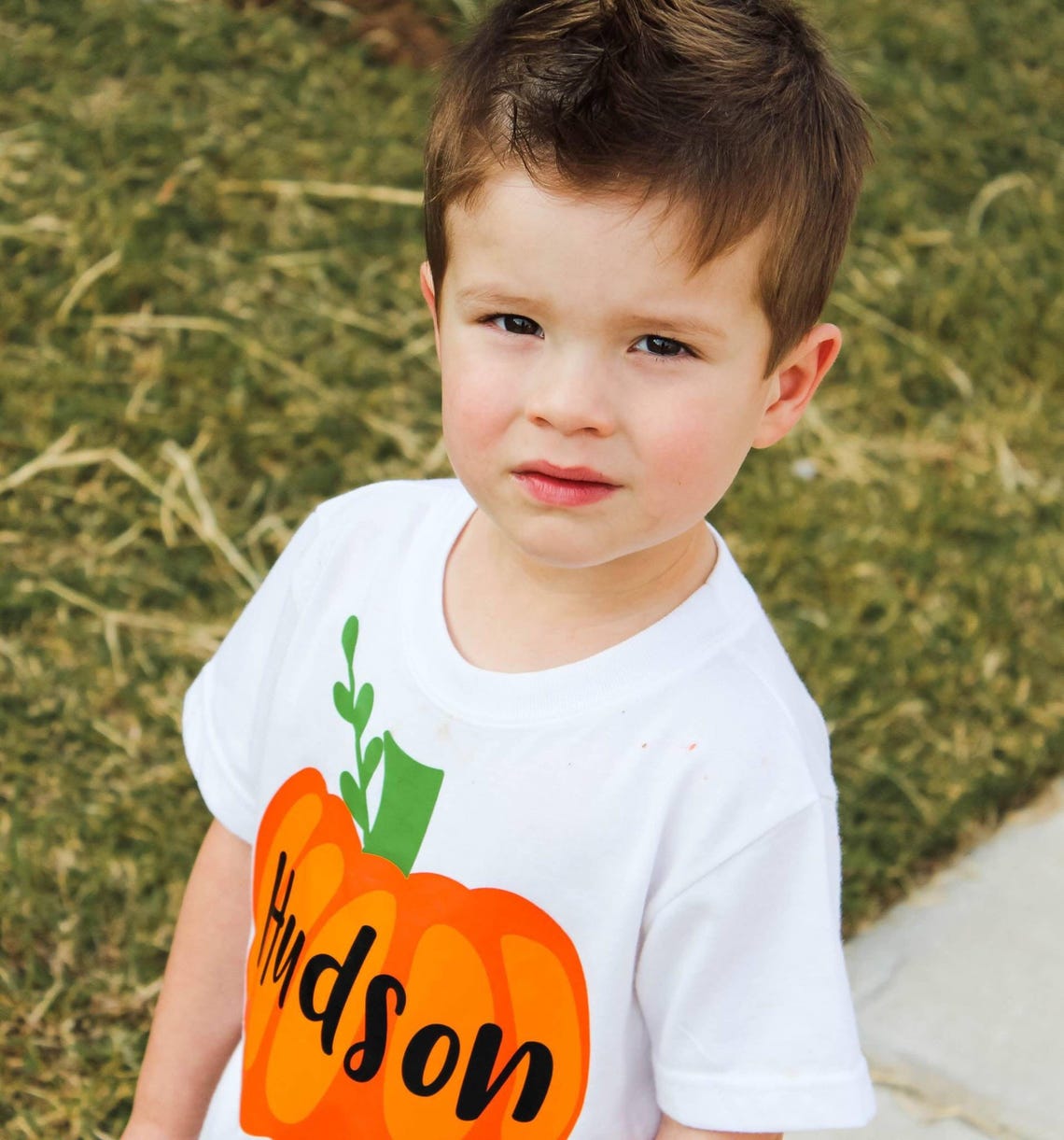 Boys Fall Shirt Pumpkin Shirt Baby Boy Pumpkin Shirt Etsy