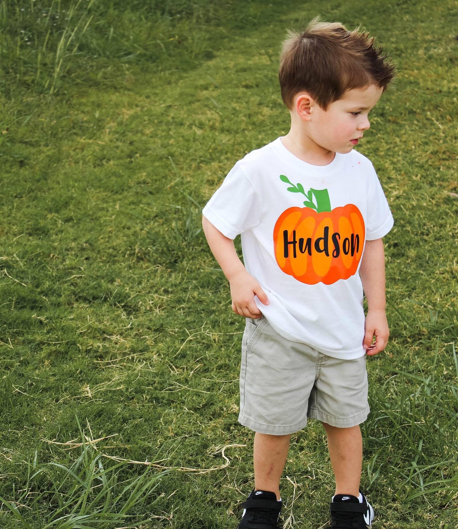 Boys Fall Shirt Pumpkin Shirt Baby Boy Pumpkin Shirt Etsy
