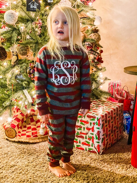 Monogram outlet christmas pajamas