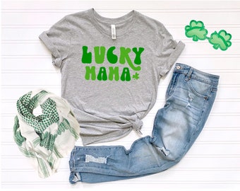 St Patricks Day Shirts, Lucky Mama Shirt, Mama St Paddy Shirt, Womens St Patricks Shirt, Mom St Patrick Shirts, Lucky Mama, Mom St Patrick S