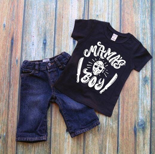 Download Kids Halloween Shirt Boys Halloween Shirt Friday The 13th Shirt Mama S Boy Shirt Jason Shirt Funny Halloween Shirt