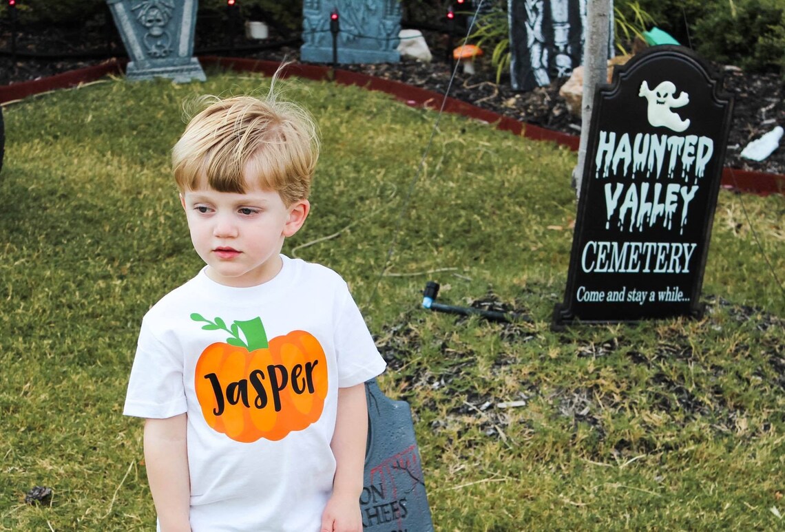 Boys Fall Shirt Pumpkin Shirt Baby Boy Pumpkin Shirt Etsy