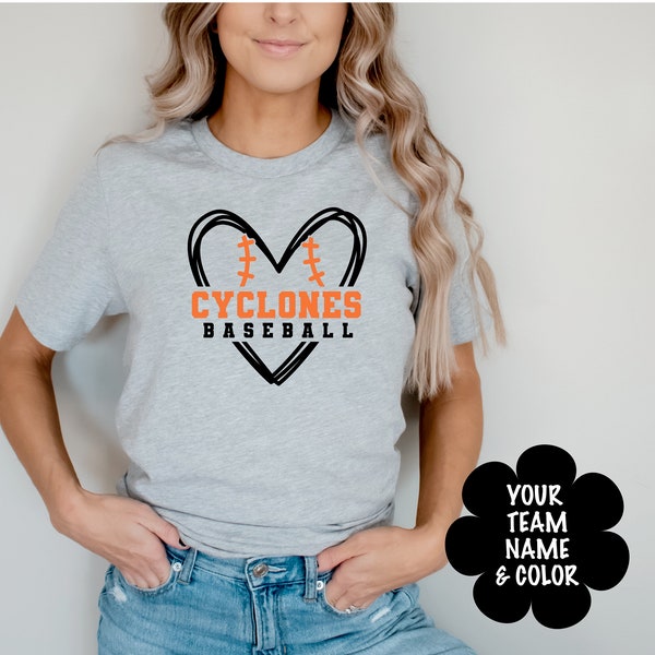 Baseball Team Shirt Etsy