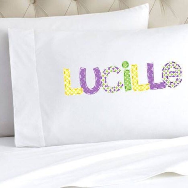 Pillow Case Applique Etsy