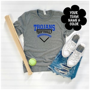 Softball shirts, Softball Team Shirt, Softball Shirts for Women, Game Day Shirt, Personalized Team Shirt, Custom Team Shirt, Team Shirt Soft image 1