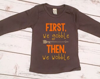 Thanksgiving Shirt for Boys | Boys Thanksgiving Shirt | Baby Boy Thanksgiving | Gobble Gobble | Gobble 'til You Wobble | Funny Thanksgiving