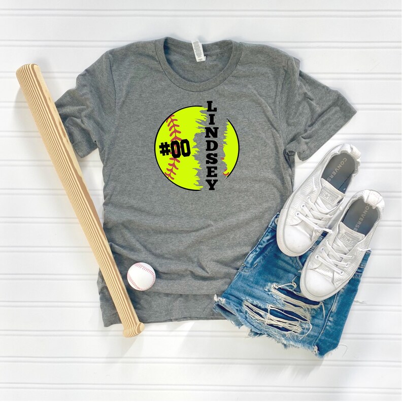 Softball shirts, Softball Mom Shirt, Personalizes Softball Shirt, Softbal Dad Shirt, Softball Sister, Softball Brother, Softball Aunt, Mimi image 1