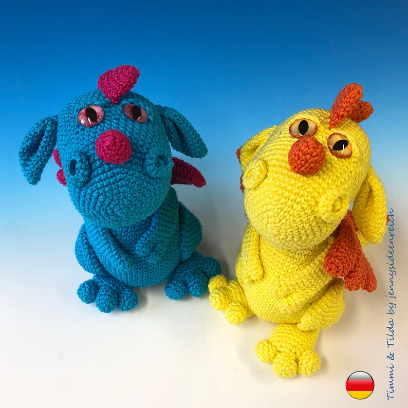 Amigurumi Drache Timmi Tilda Wunschdrachen by jennysideenreich image 9